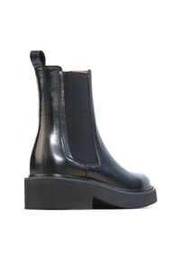 Leilin Black Leather Boots