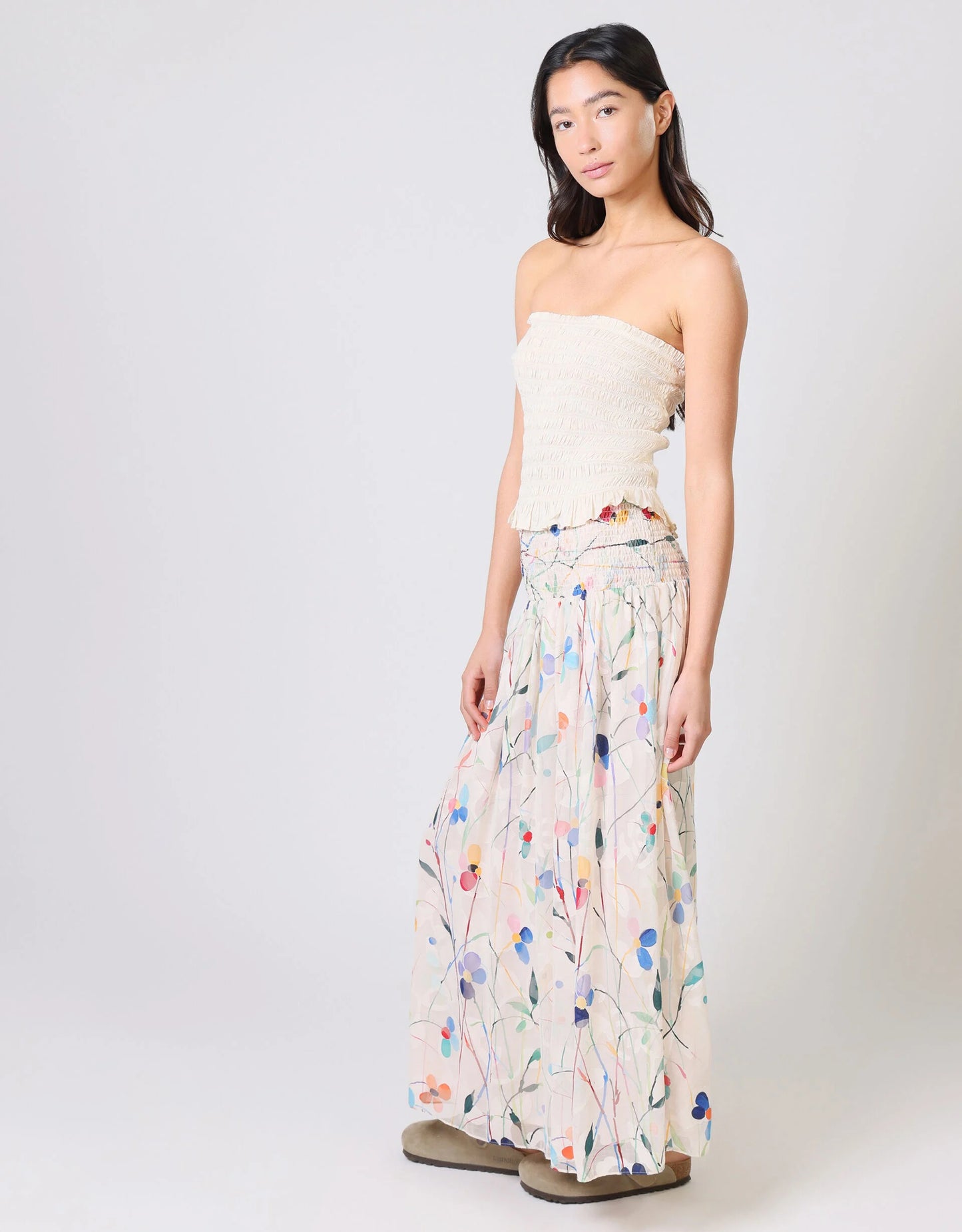 Aurora Floral Print Maxi Skirt