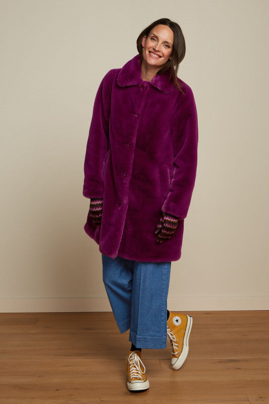 Anais Coat Long Philly Caspia Purple