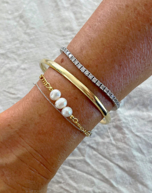 Capri Pearl Bracelet Gold