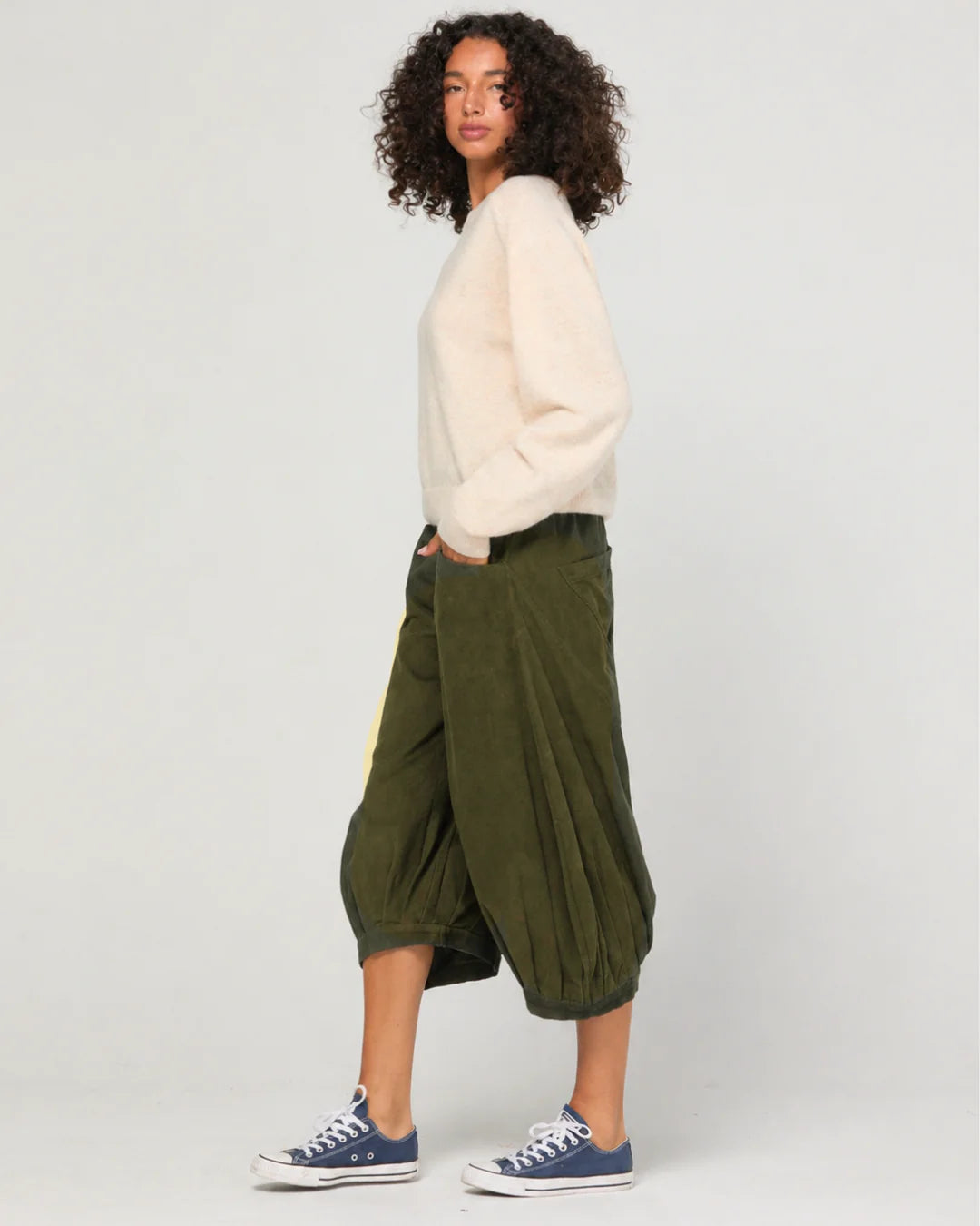 Cord Guru Pant Olive Green