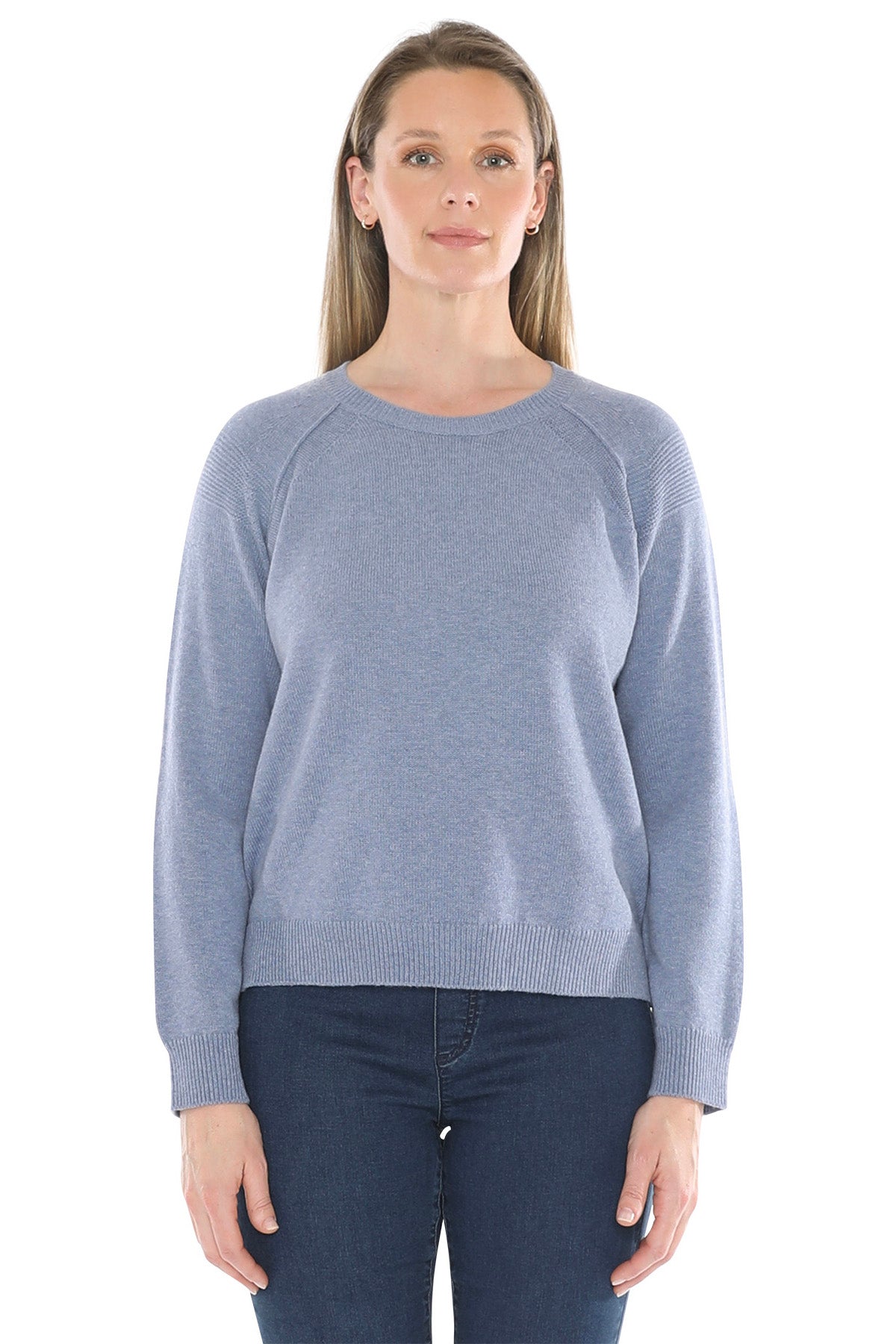 Detail Raglan Pullover Seaside Mist