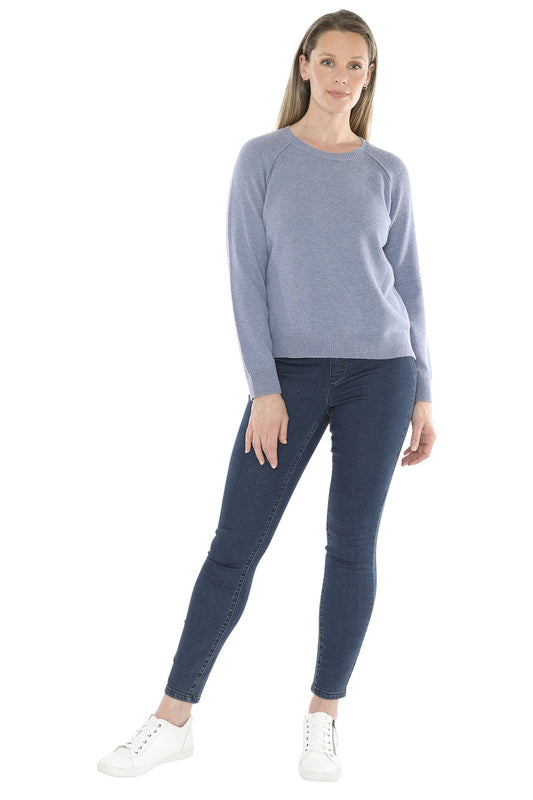 Detail Raglan Pullover Seaside Mist