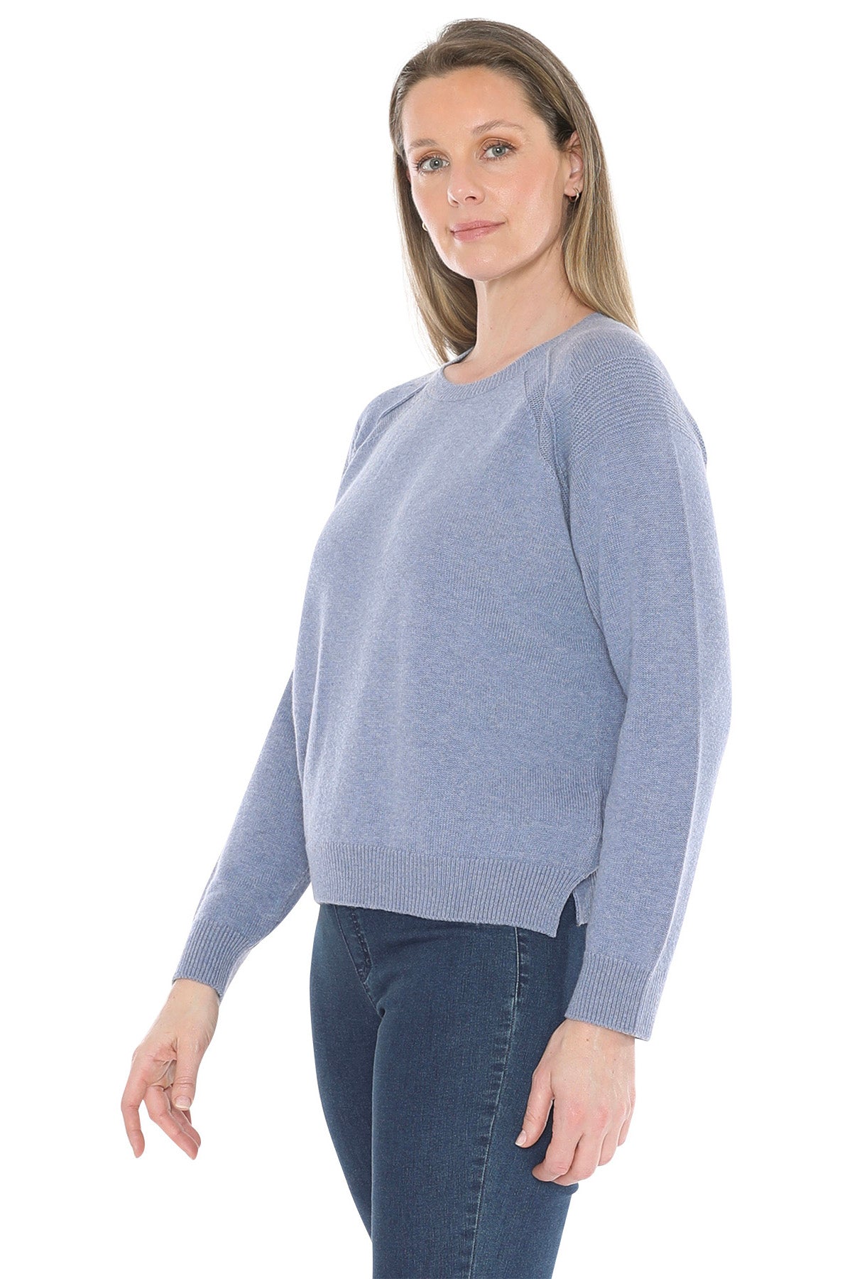 Detail Raglan Pullover Seaside Mist