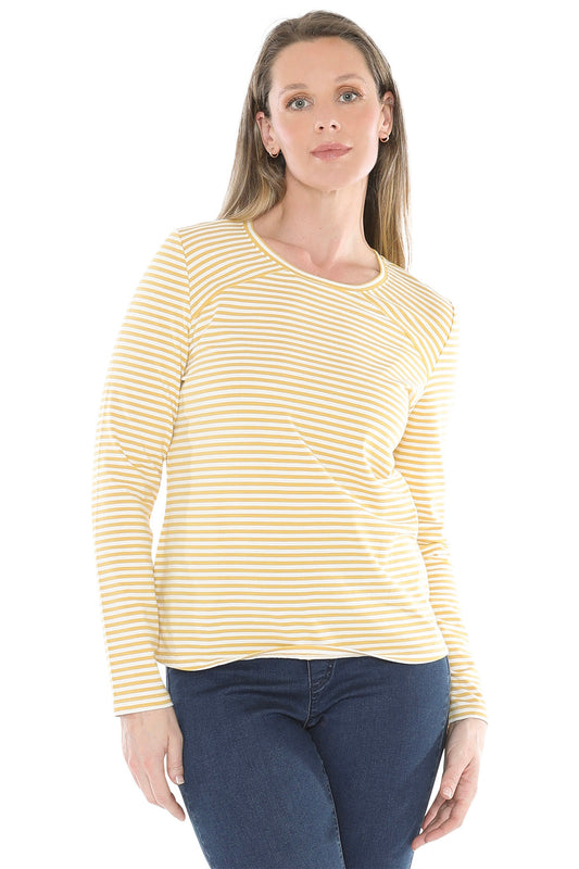 Stripe Crew Ochre/Wht