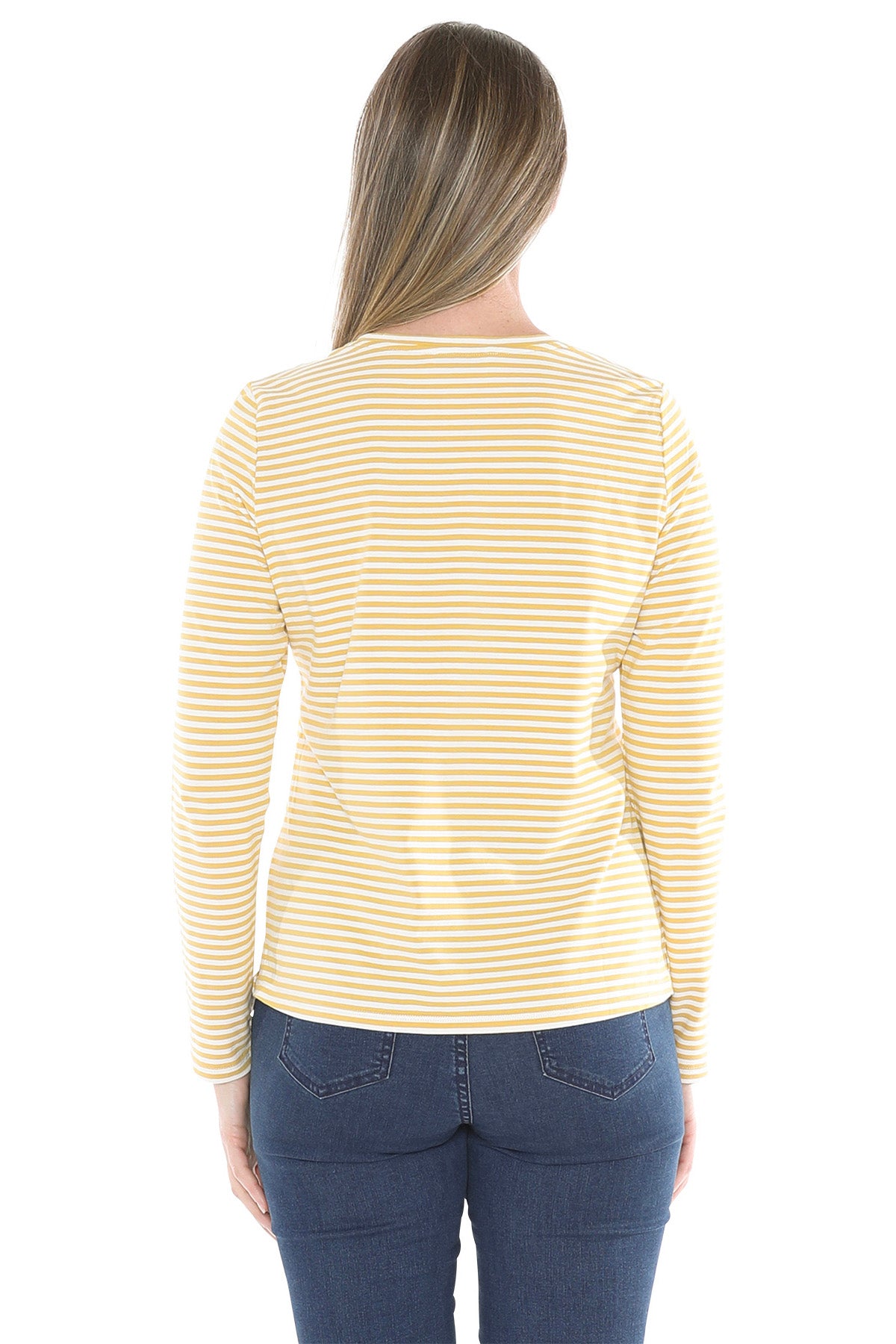 Stripe Crew Ochre/Wht