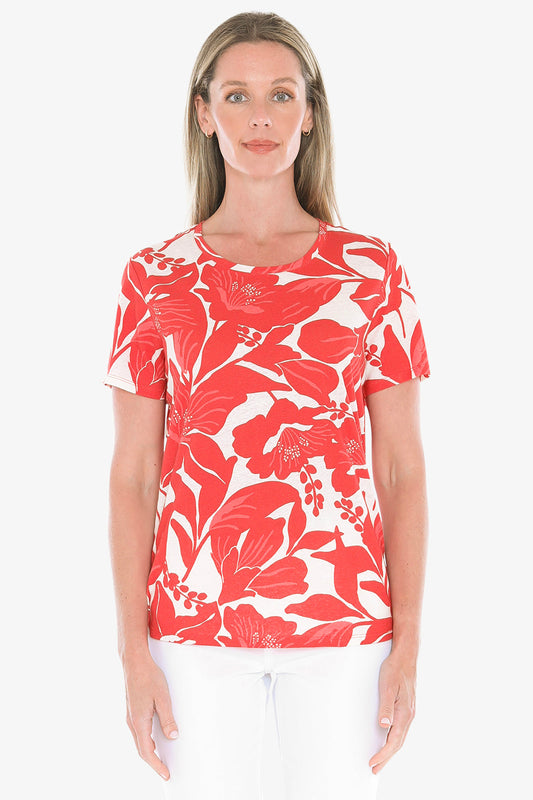 Lily Mono Tee Red