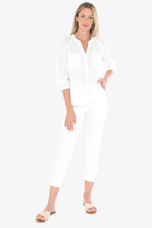 2 Pocket L/S Shirt White