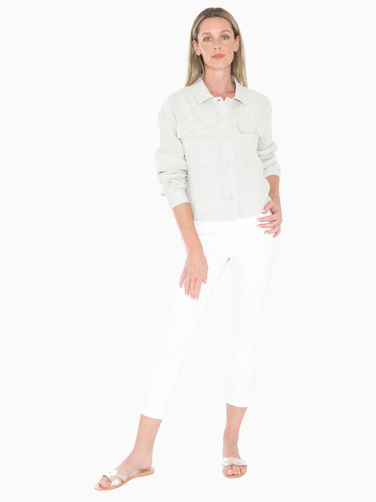 Boxy Jacket Nat Flax