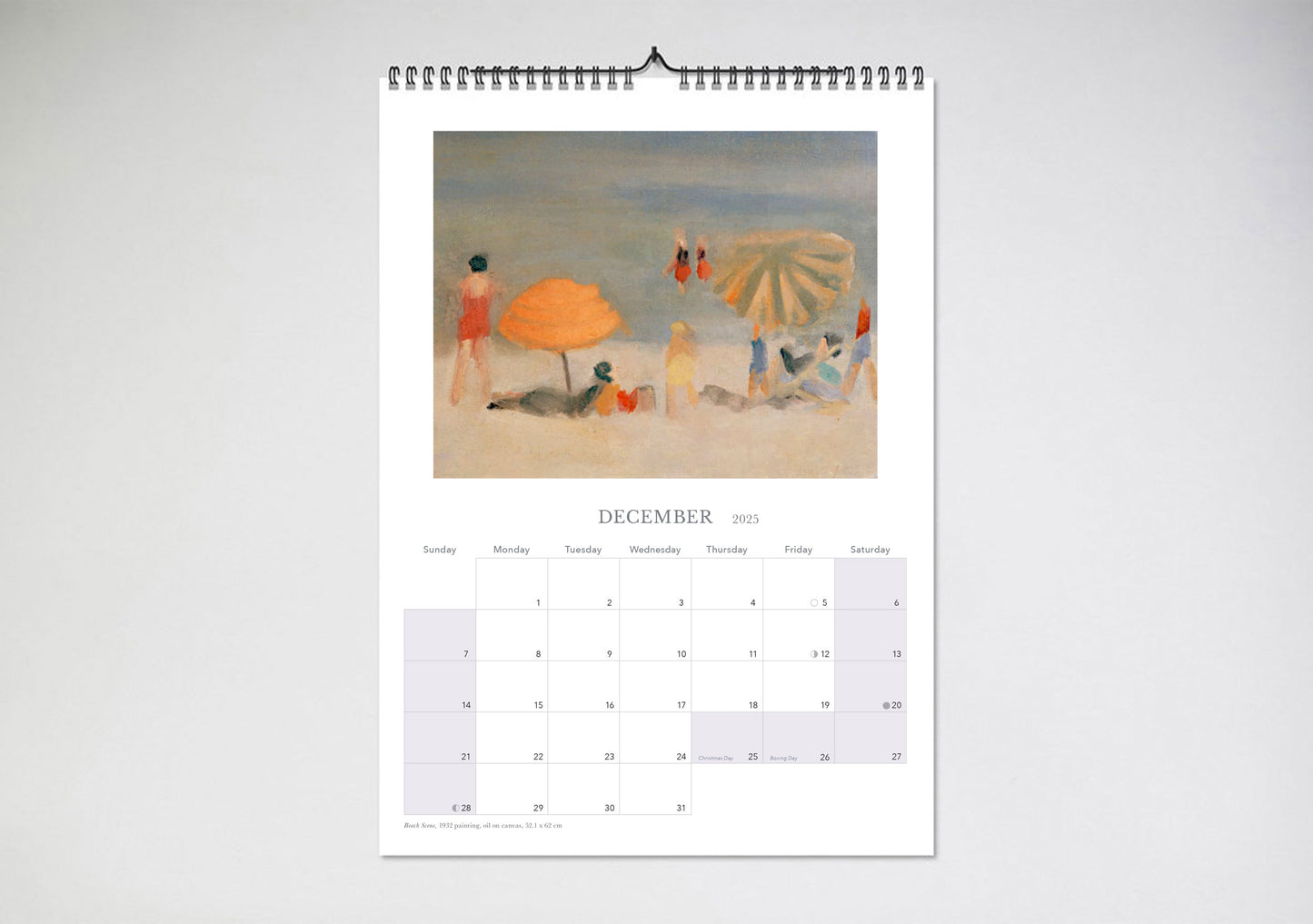 Clarice Beckett 2025 Wall Calendar