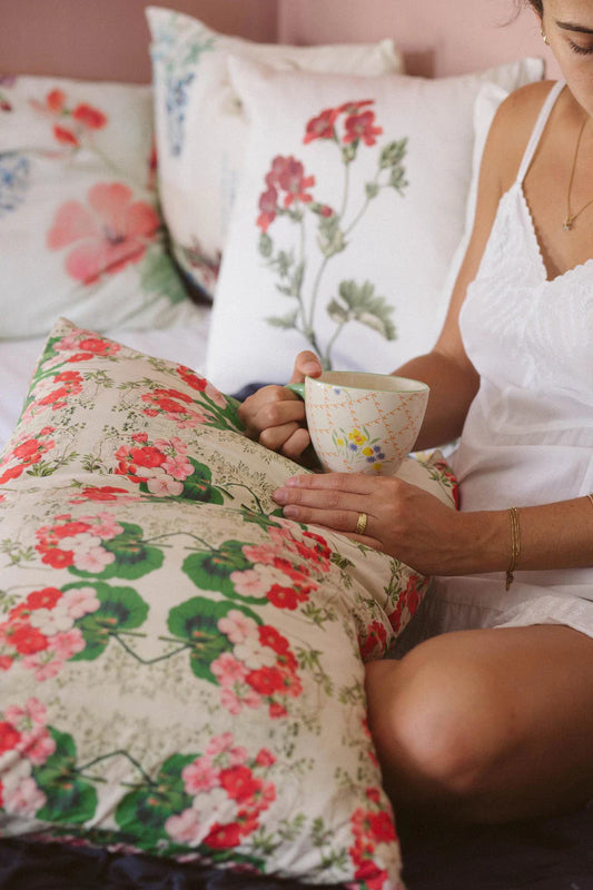 Pelargonium Pillowcase Set Organic Cotton