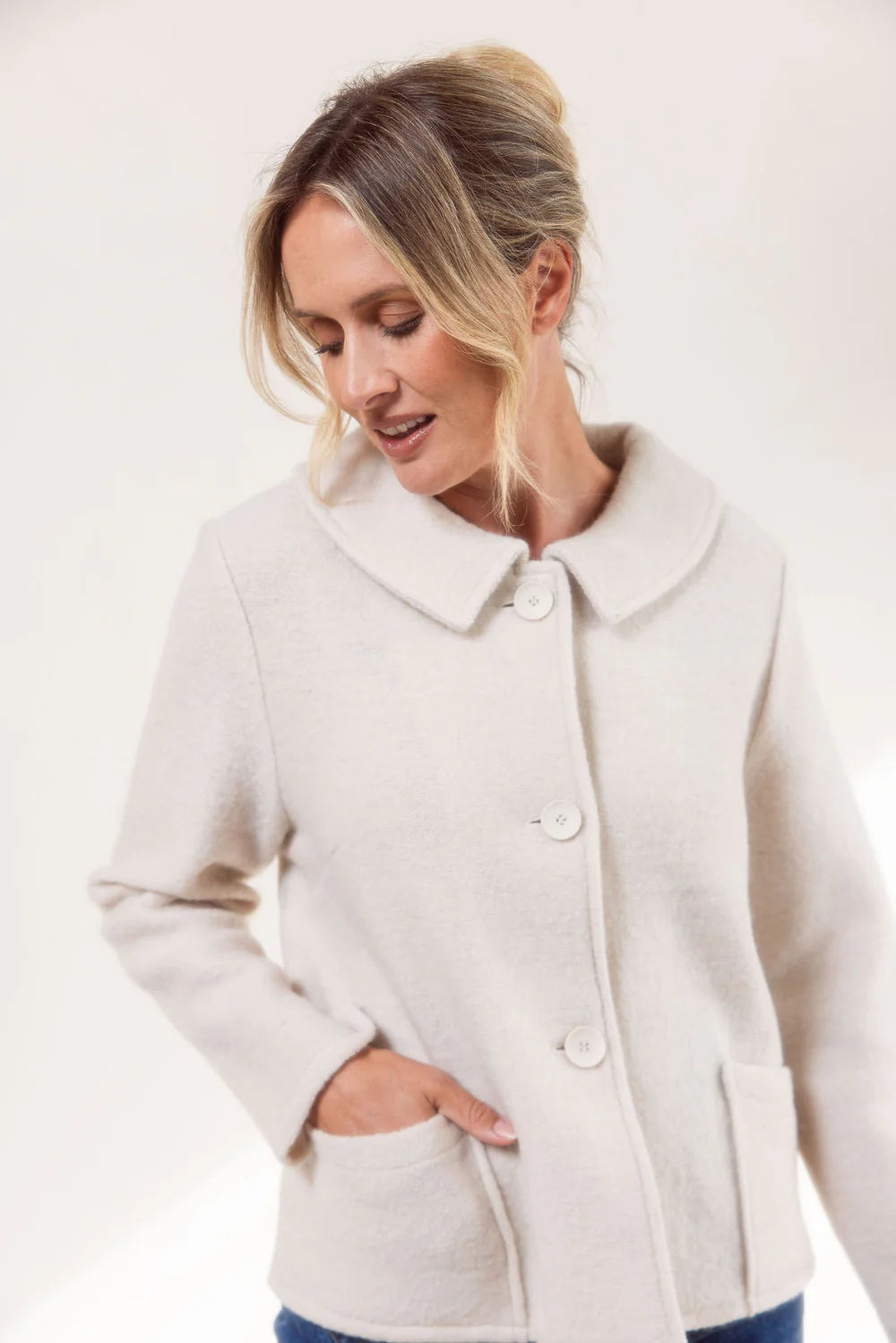 Audrey Collar Jacket Cream