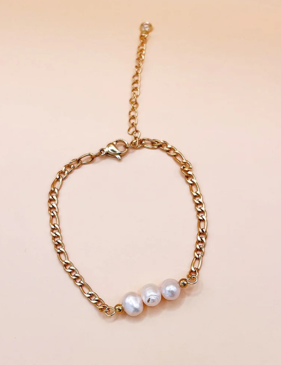 Capri Pearl Bracelet Gold