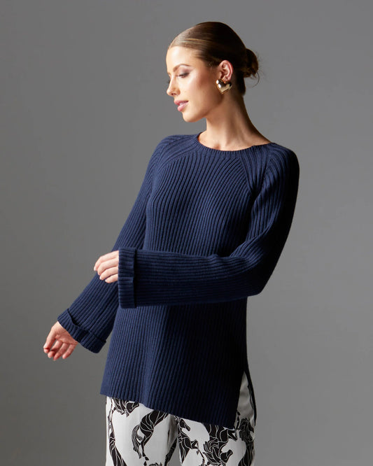Bluebell Rib Tunic Navy