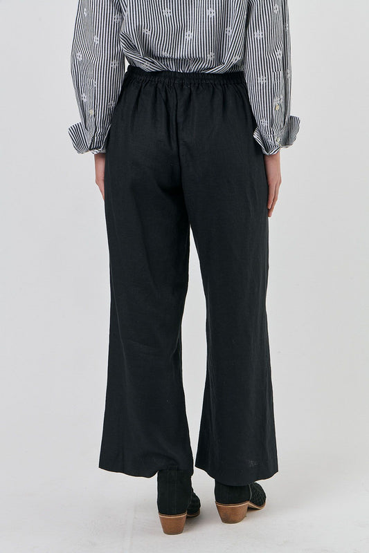 Linen Pants Black