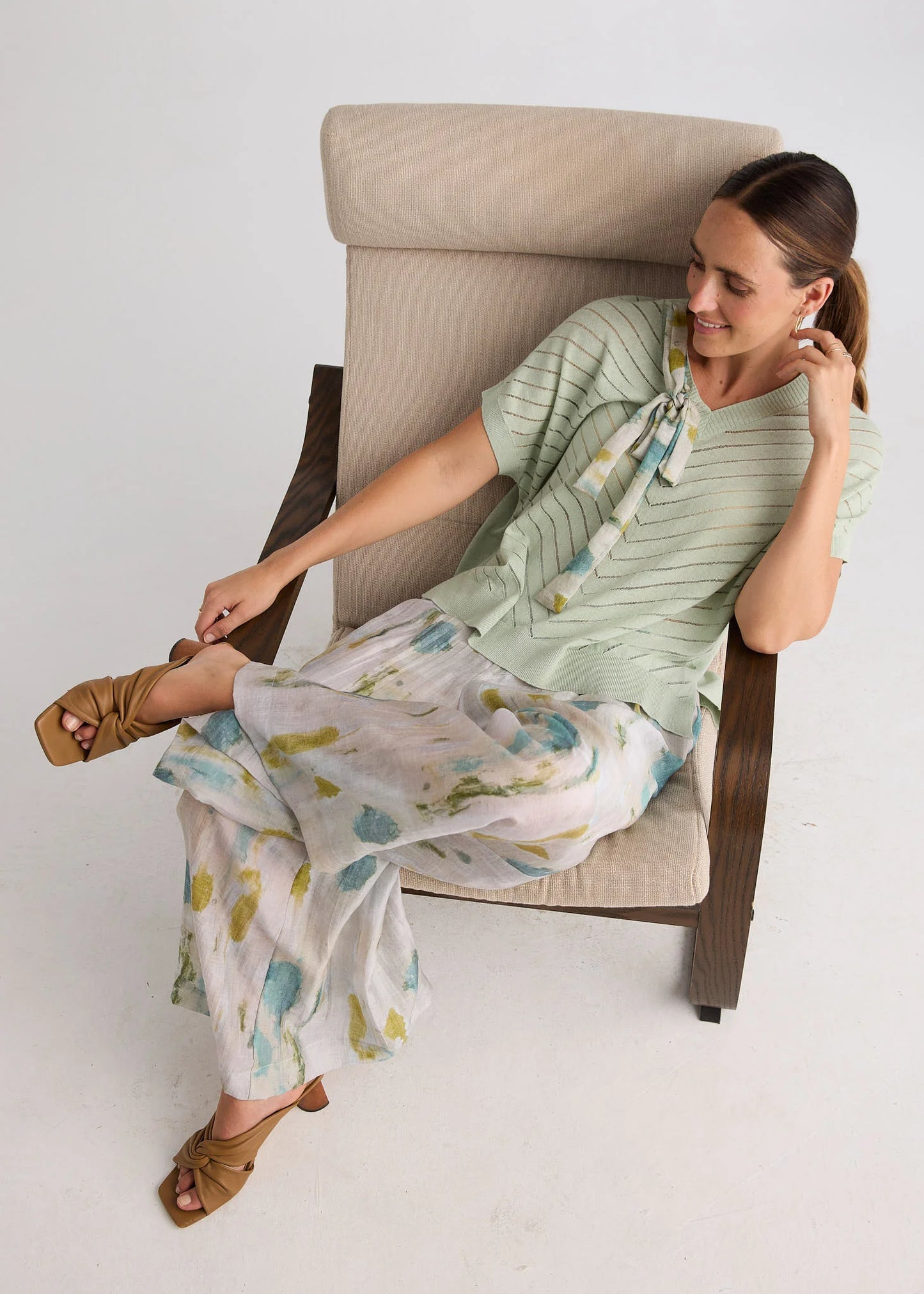 LC8886 Relaxed Print Top MIRAGE