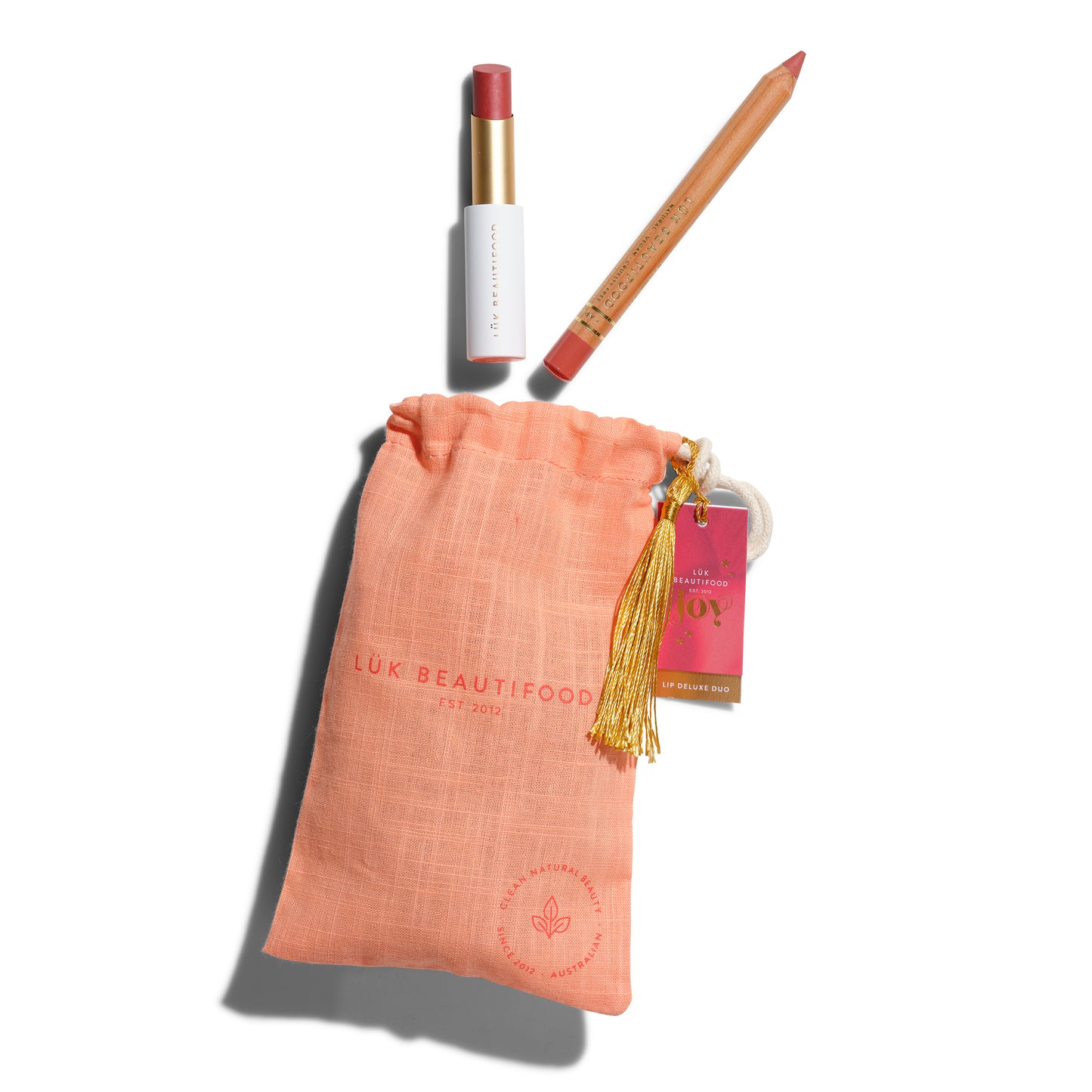 Lip Duo Delux Pouch – Nude Coral