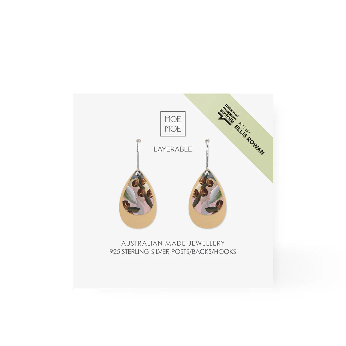 Ellis Rowan Gumnuts Layered Double Tear Drop Earring