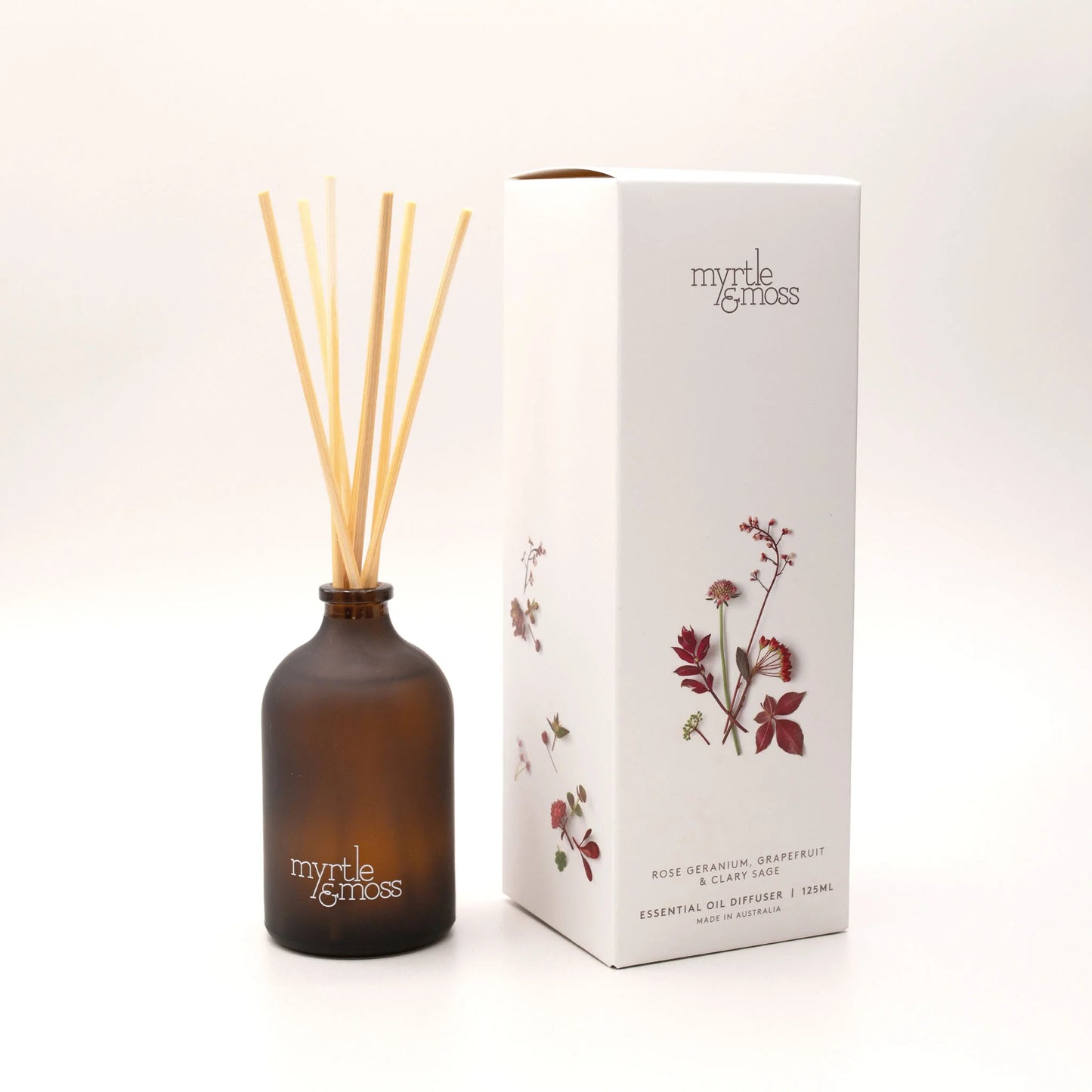 Essential Oil Diffuser Rose Geranium Grapefruit & Clary Sage