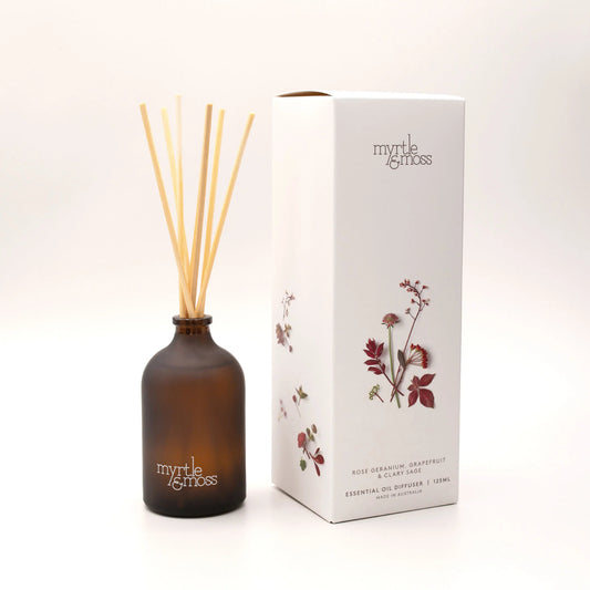 Essential Oil Diffuser Rose Geranium Grapefruit & Clary Sage