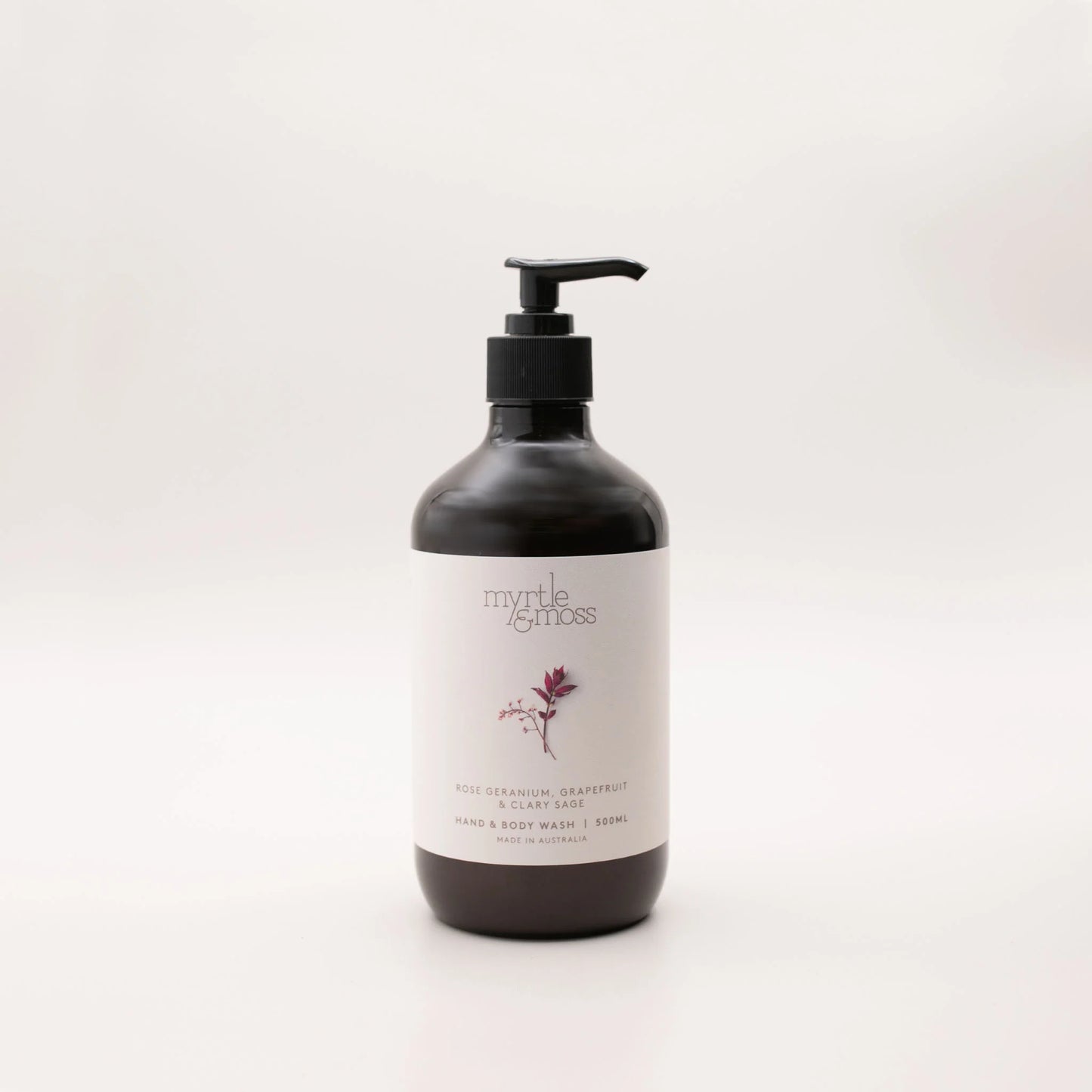 Hand & Body Wash 500ml Rose Geranium Grapefruit & Clary Sage