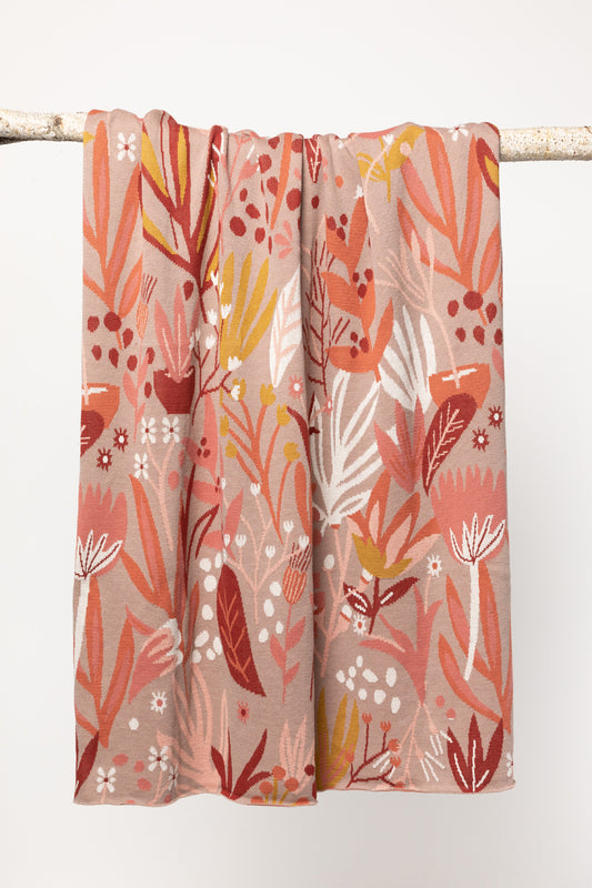Indus Design Floral Throw