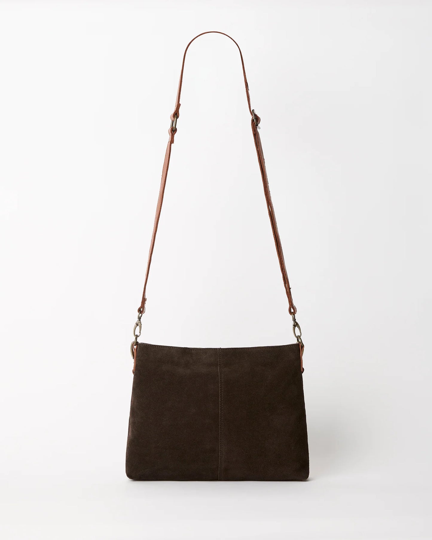 Juju & Co Suede Messenger - Chocolate