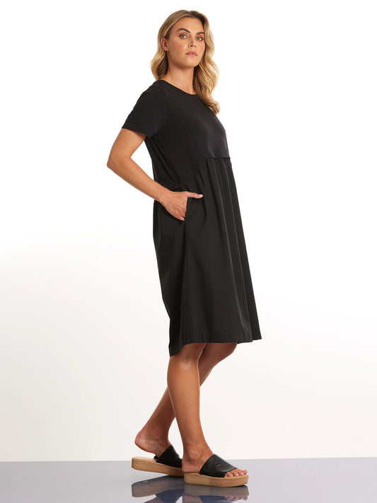 Marco Polo Spliced Hem Panel Dress