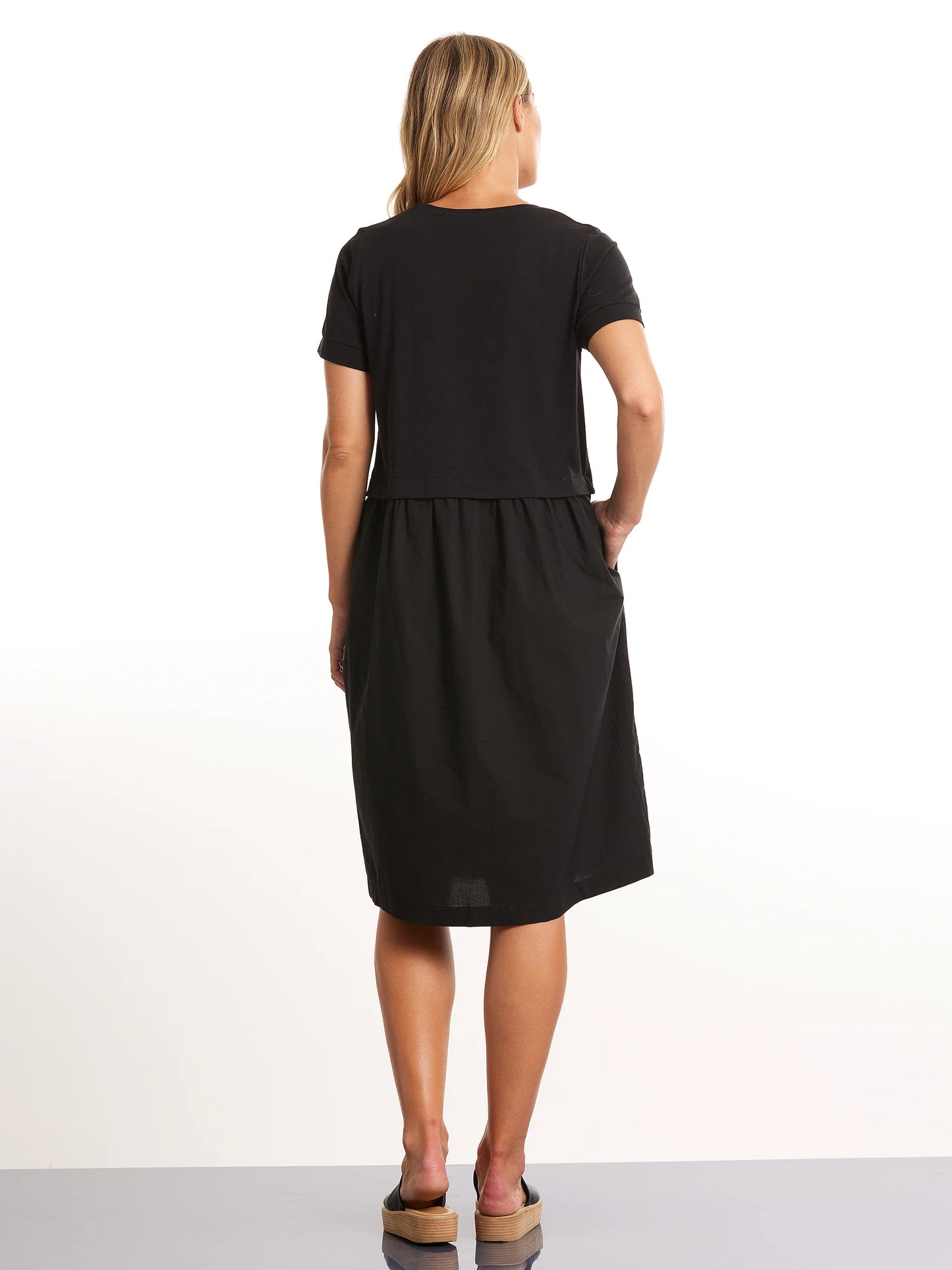 Marco Polo Spliced Hem Panel Dress
