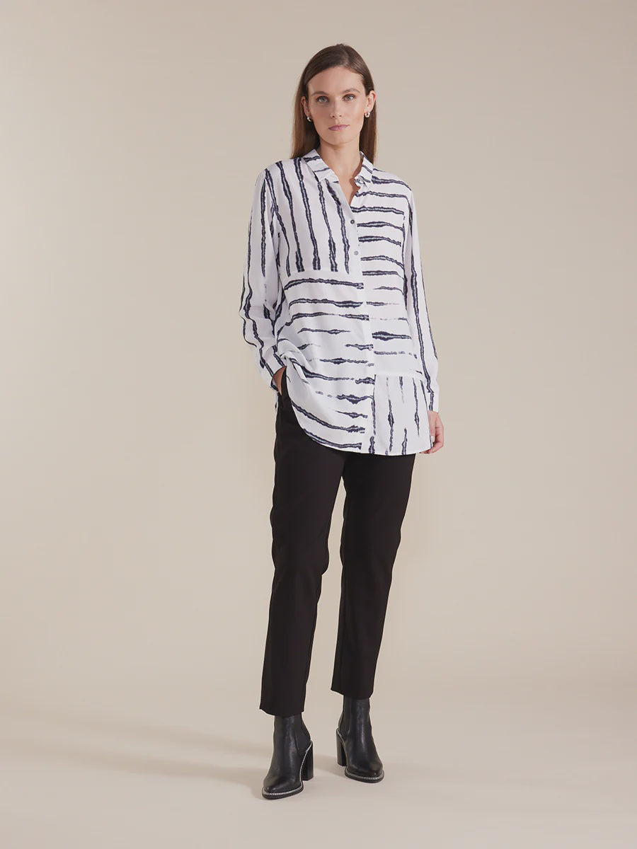 Marco Polo Long Sleeve Shirt Shadow Stripe