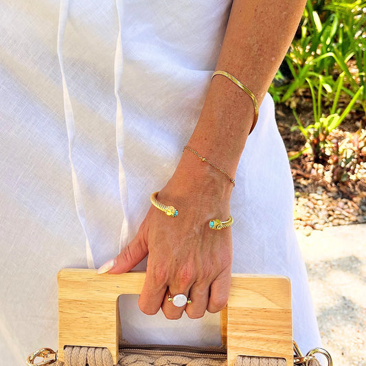 Herringbone Bracelet Gold