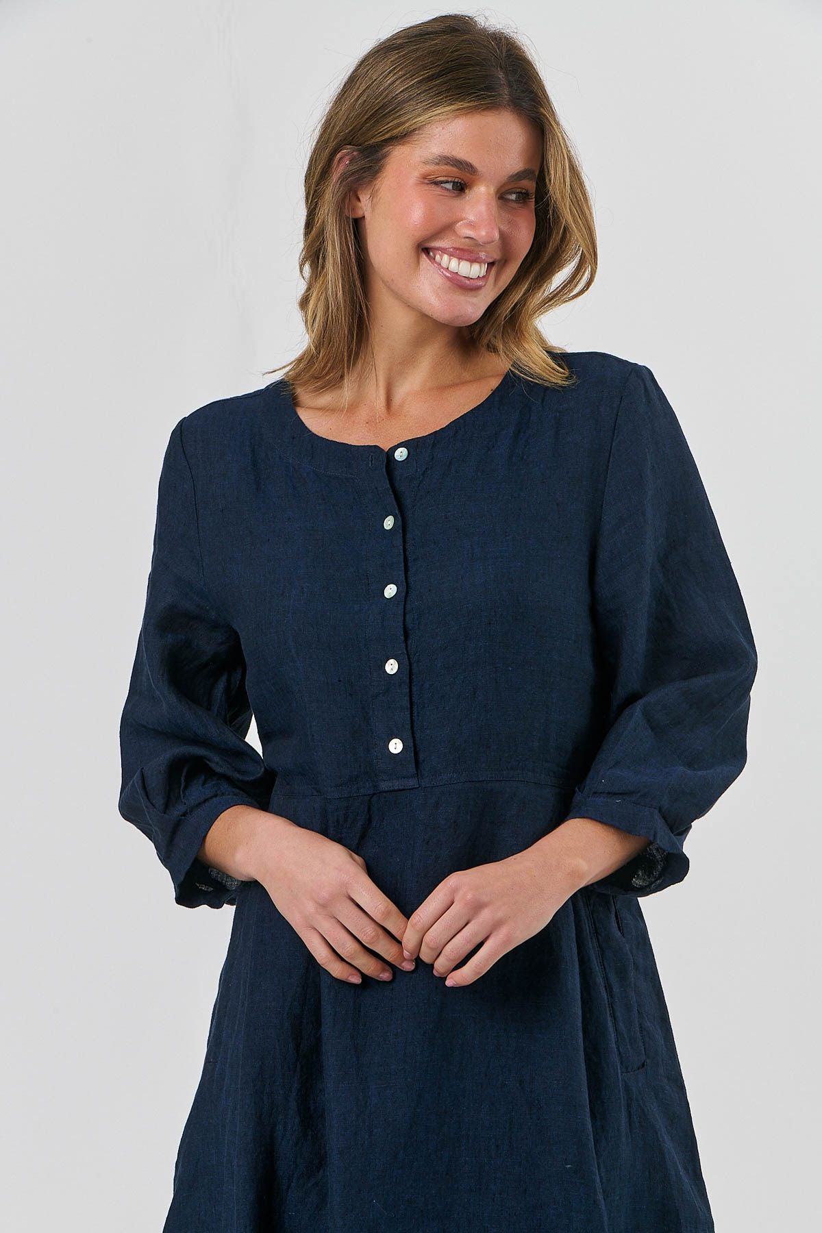 Linen Dress Midnight