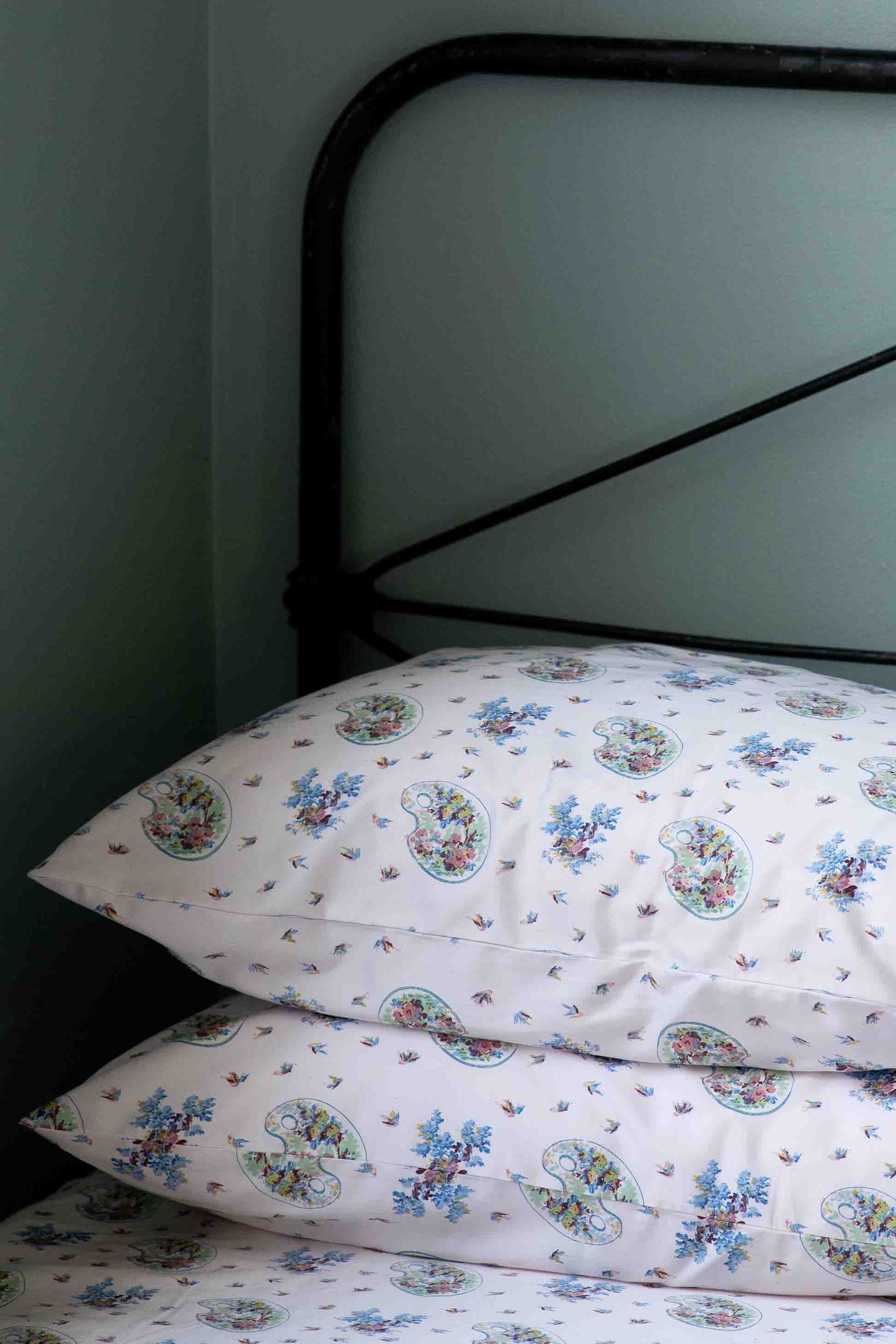 Palettes & Swallows Sheet Set *organic cotton