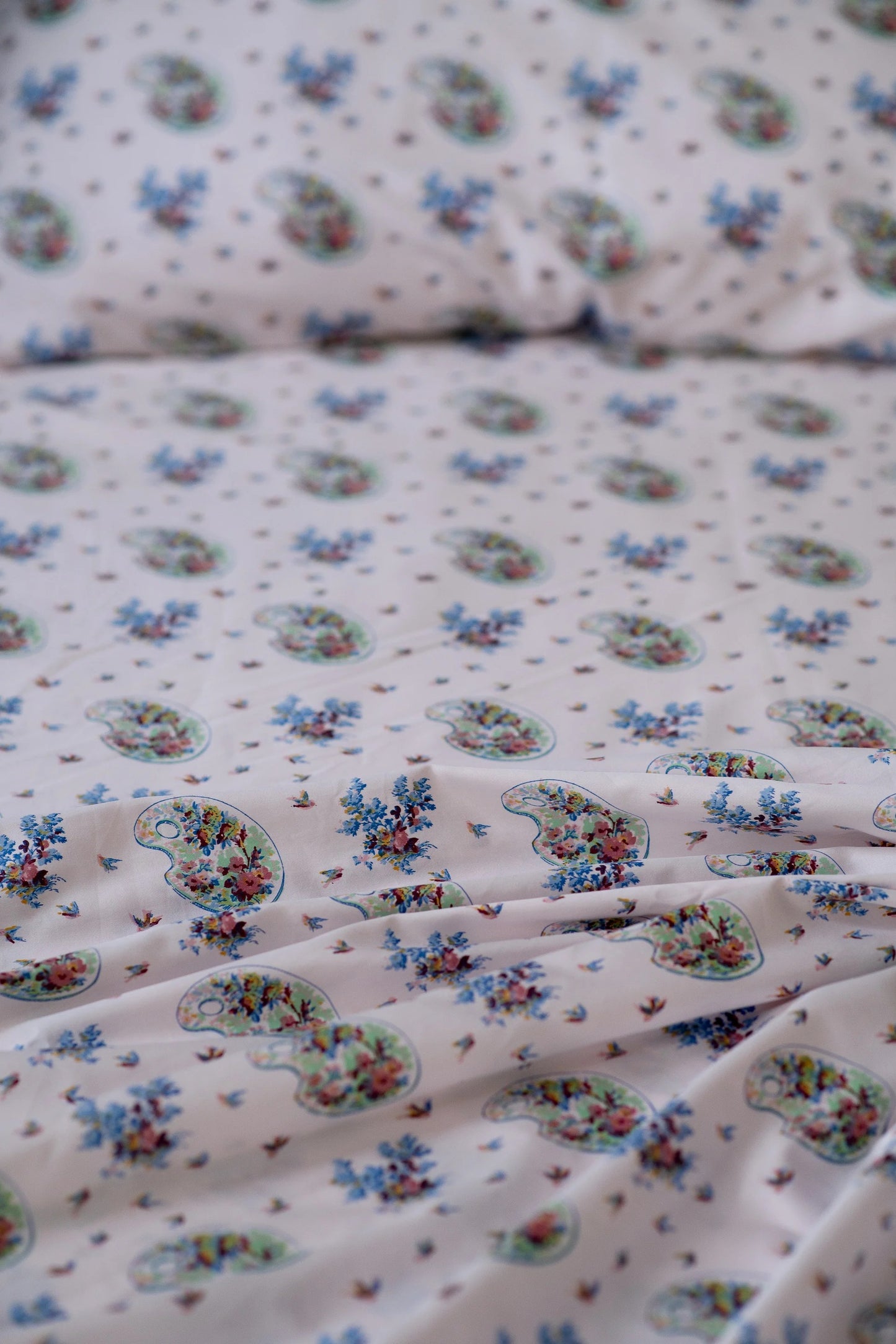 Palettes & Swallows Sheet Set *organic cotton