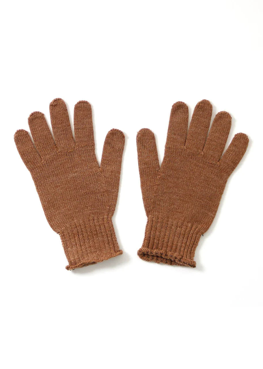 Jasmine Jersey Gloves in Merino Wool Gingerbread