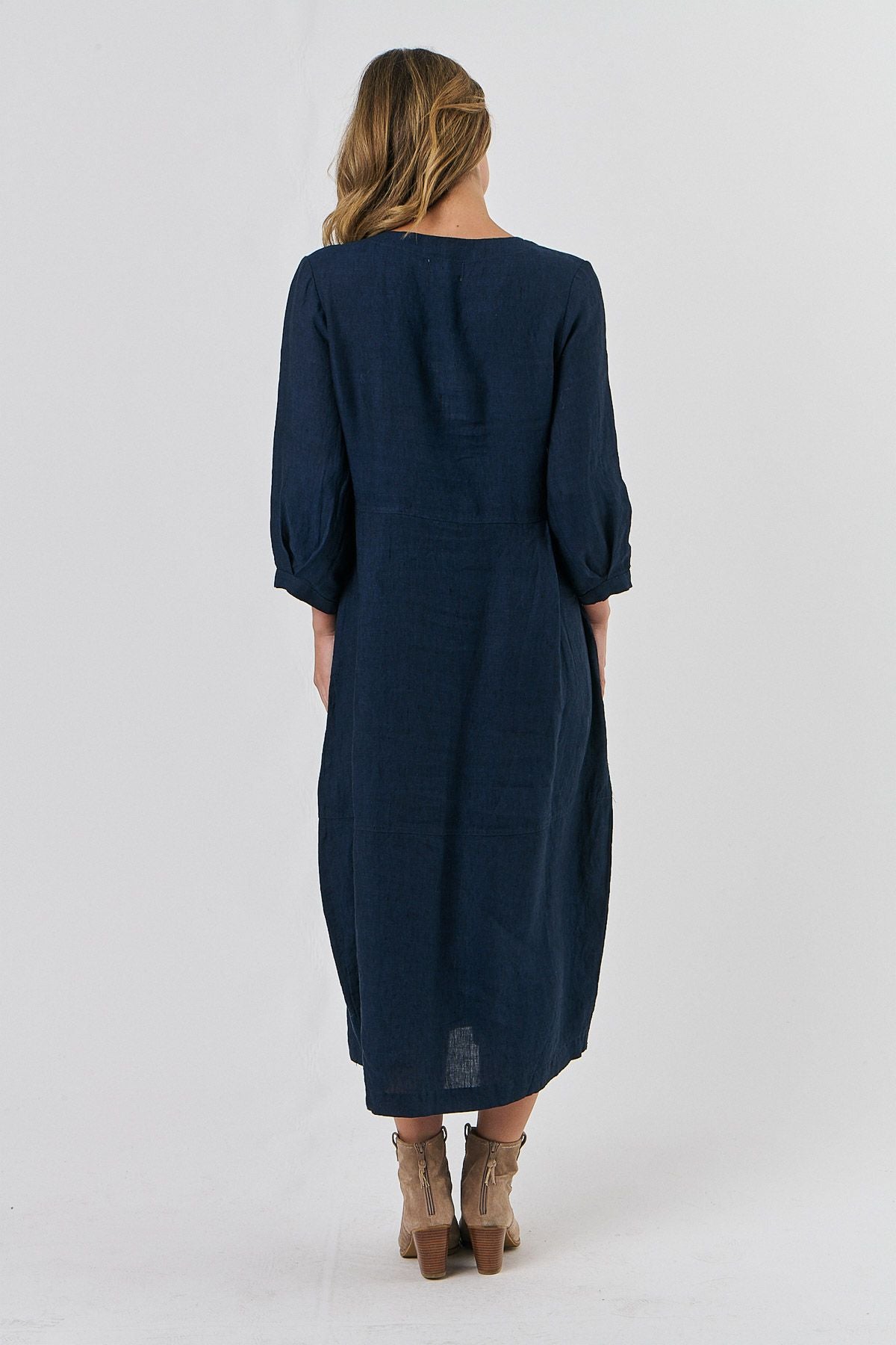 Linen Dress Midnight