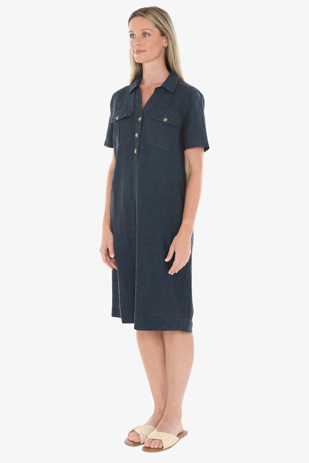 2 Pocket Dress Steel C/D