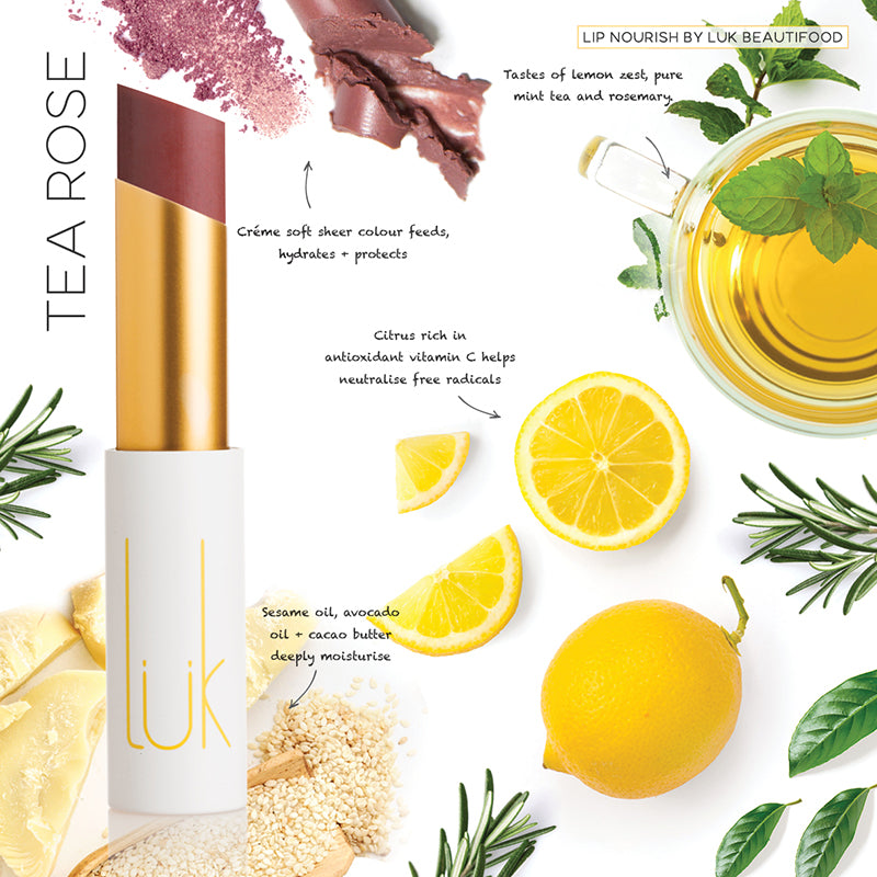 Luk Lip Nourish Natural Lipstick - Tea Rose
