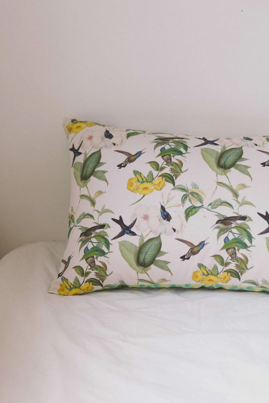 Lazybones Hummingbird Pillowcase Set 2 *Organic Cotton
