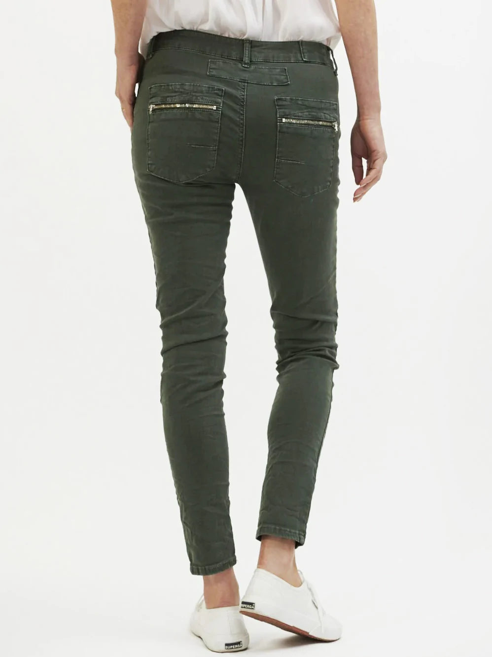 Italian Star Button Jean Classic Military