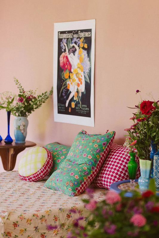 Lazybones Prairie Folk pillowcase set *organic cotton