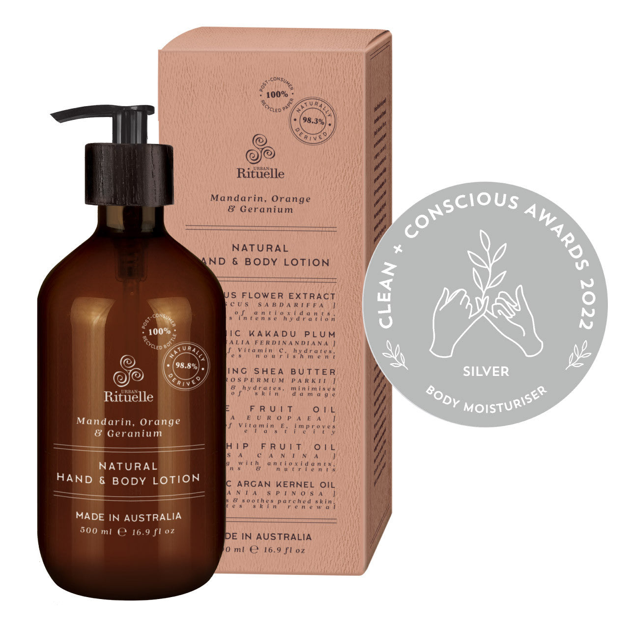 Urban Rituelle Natural Remedy NR 500ml Hand & Body Lotion