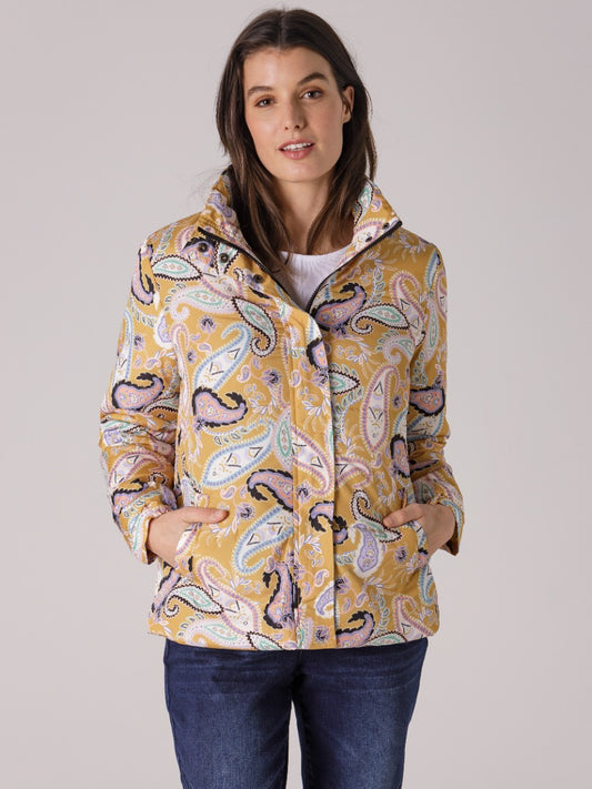 Yarra Trail Ochre Paisley Print Jacket