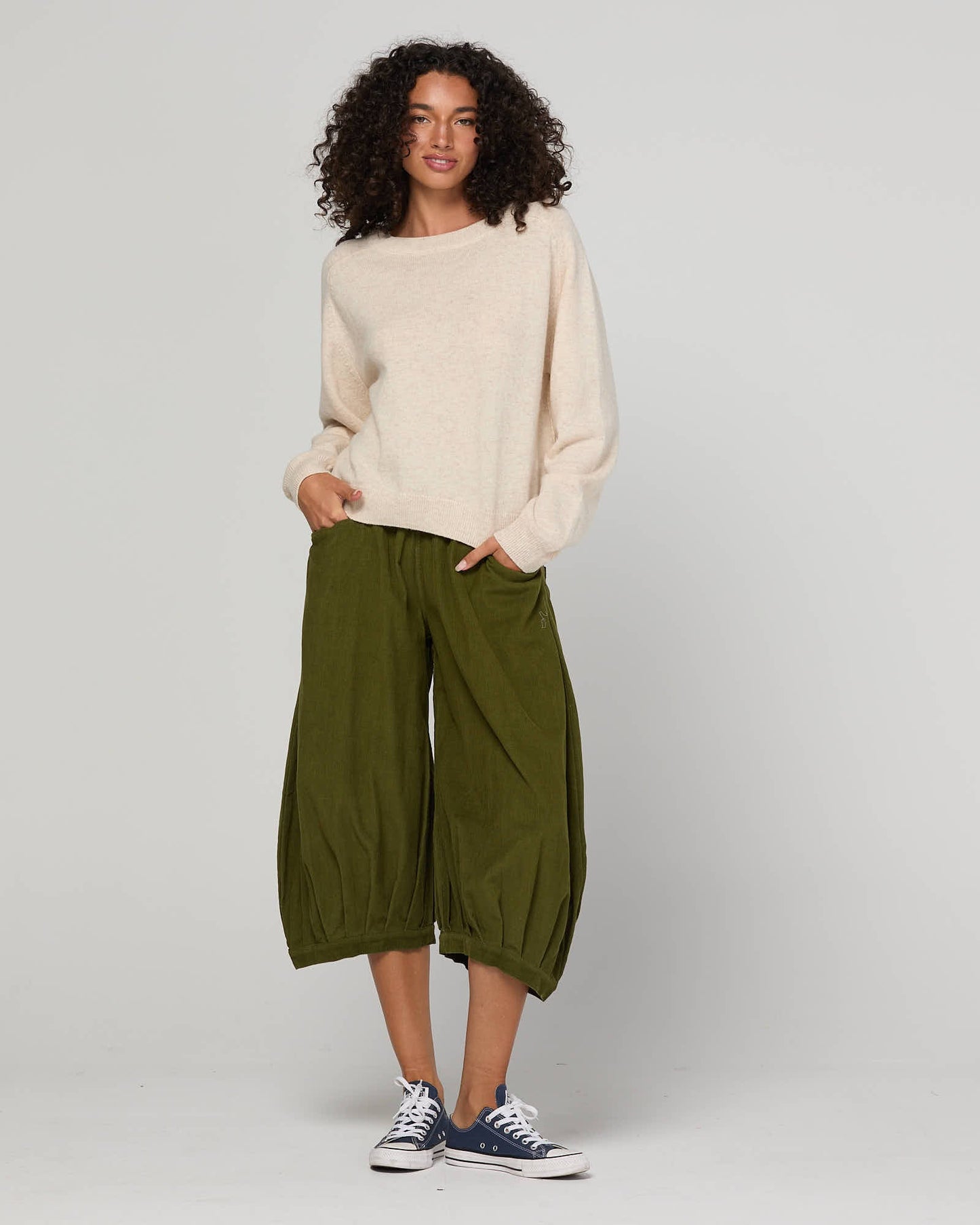 Cord Guru Pant Olive Green