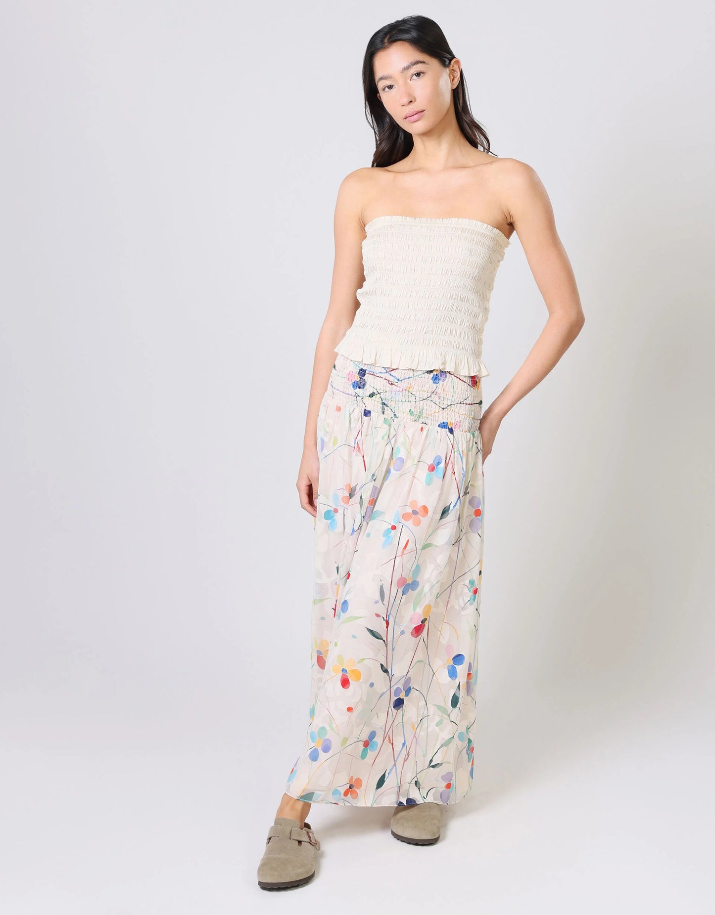 Aurora Floral Print Maxi Skirt