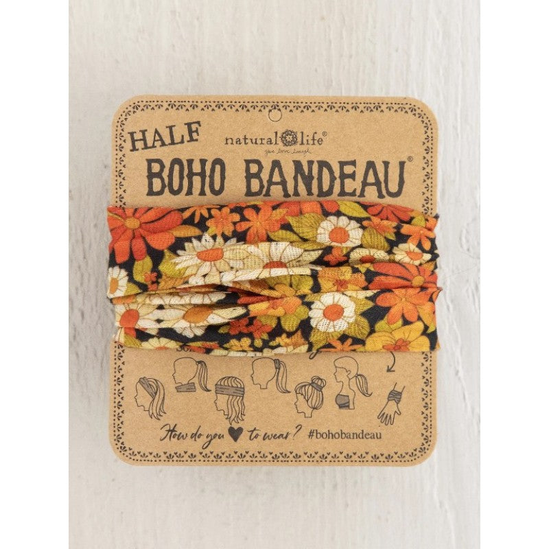 Boho Bandeau Ditsy Garden Black