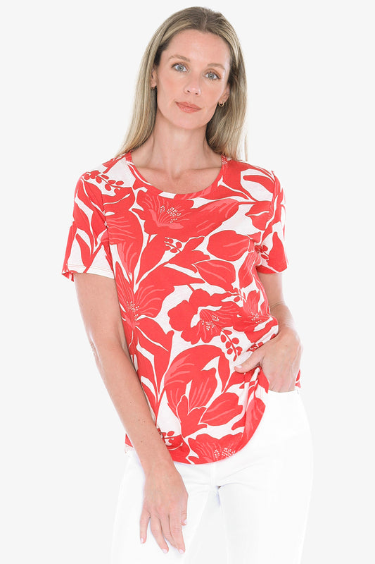 Lily Mono Tee Red