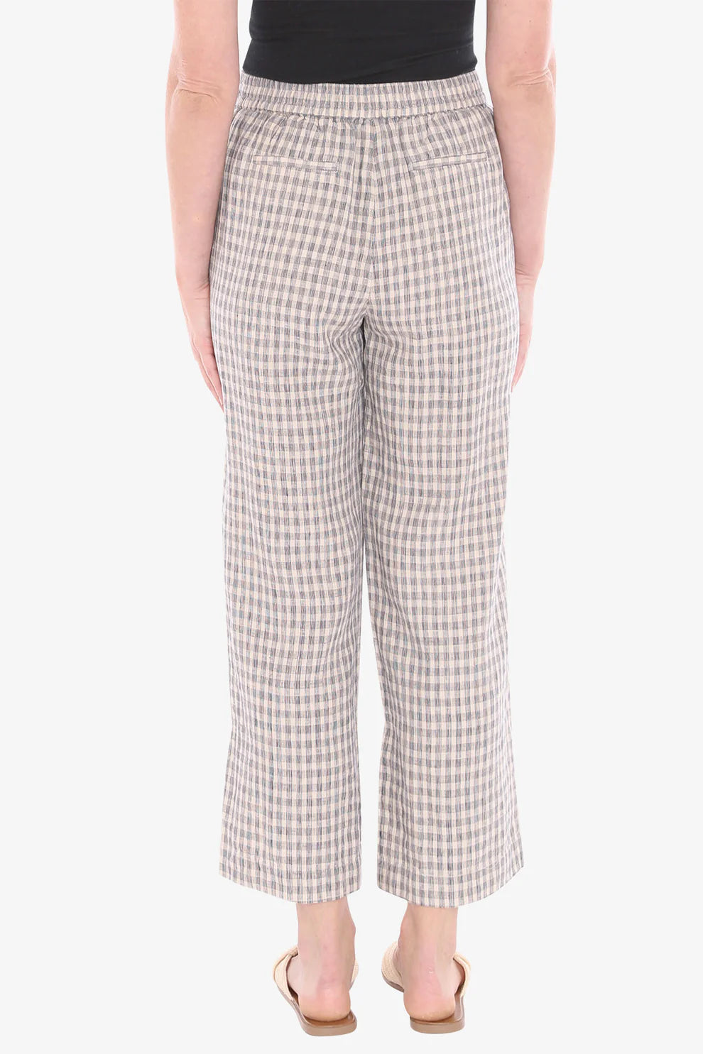 Grid Check Pant Sand/Ink