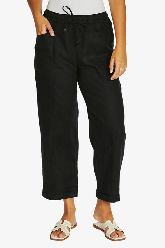 Relaxed Drawstring Pant Black