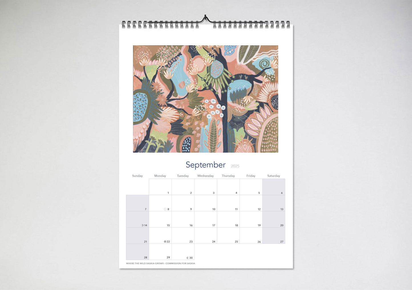 Anna Lohe 2025 Wall Calendar